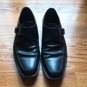 Aston Grey Fairfield black leather dress shoe size 10.5